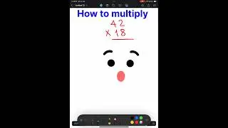 How to multiply 2-digit numbers l column method multiplication 2-digits l learn to multiply #shorts