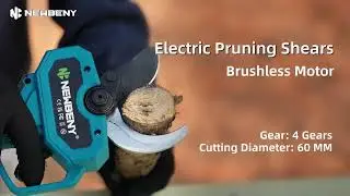 NewBeny Cordless Pruning Shears (60 mm) &mdash; Brushless Motor + 4 Speeds | Garden Tool Test