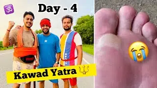 पैरों में छाले पड़ गए 😭 Haalat Kharab Hogayi 😰 Day -4 ❤️ Haridwar to Delhi 270KM