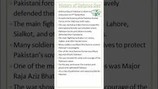 Essay on History of defence day |About Defence Day #defenceday #defence#shorts #war #heroic#history