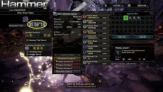 Monster Hunter World: Iceborne - CRAZY STRONG Slugger/Stamina Thief Secret Hammer Build & Showcase!