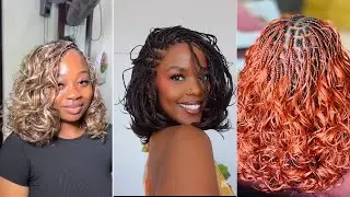 Cute Bob French curl Braids Hairstyles|Layered French Curls Braids