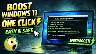Boost Windows 11 Performance with ONE Click (Easy Optimization Trick)