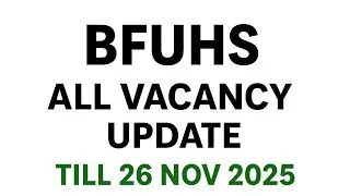 BFUHS MPHW female Document verification 2025 | MPHW Female 2025 DV  | BFUHS recruitment 2025