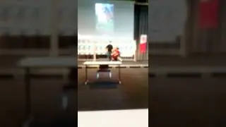 Mein Vortrag in der Gartenhalle/Rollirampe