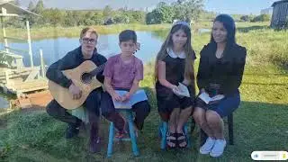 Ana Júlya cantando com Levi e Davi Granado @gizelegranado @JosiNogueira @FamiliaNogueiraCCB