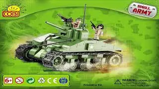 Cobi Instructions | Small Army / WW2 | 2443 | M4 Sherman (Tank)