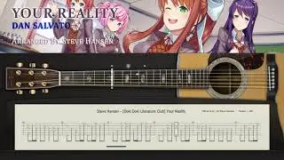 [Acoustic Guitar Tab] Doki Doki Literature Club ~ Your Reality Arranged by Steve Hansen