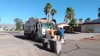 90: Hargus Disposal Amrep Octogonal Volvo WX42 Carry Can Garbage Truck!