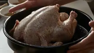Roasted Chicken With Bread & Cheese Stuffing