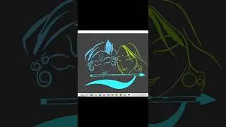 Radha Krishna Drawing in Python 💓!! 
