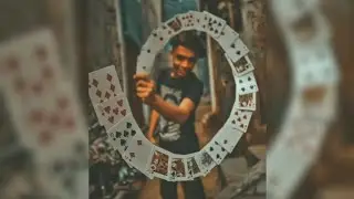 Amazing photography trick with playing cards