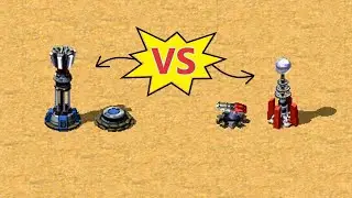 Allied vs Soviet - Defenses Battle - Red Alert 2