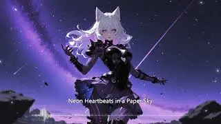 🟪🎧FREE NO COPYRIGHT AI MUSIC🎧🟪 🔊 Neon Heartbeats in a Paper Sky  #Kawaii #FutureBass