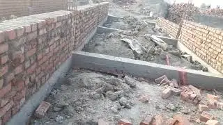 Brick work before column casting | first brick masonry or column casting | column cast after brick
