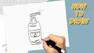 How to Draw Shampoo Bottle