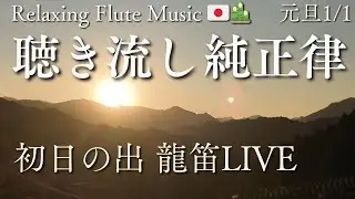 【純正律BGM】聴き流し癒される龍笛LIVE | Relaxing Flute Music Japan | 2026/1/1元旦🎍