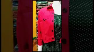 Rayon kurti with denim Jacket /jacket kurtis /overcoat kurtis /rayon Kurtis /polka dots kurtis