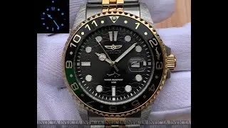 Мужские Часы Invicta 30625 Pro Diver Master of the Oceans Gold Green 43 mm.