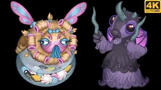 Rare Tapricorn & Rare shLep - Comparison / Breeding (My Singing Monsters) 4k
