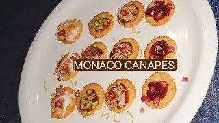 Monaco Canapes || How To Make Monaco Topping || Monaco Snacks #tastyandtricks