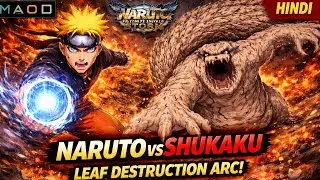 Shukaku Unleashed 😈 Naruto Saves Leaf Village Ultimate Ninja Storm Gameplay