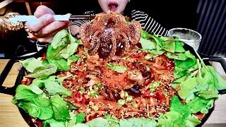 ASMR MUKBANG | 날치알 쭈꾸미볶음🐙 | Stir-fried flying fish roe octopus