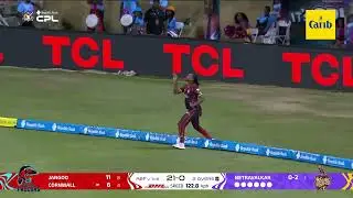 Keacy Carty's INCREDIBLE Catch to Dismiss Rahkeem Cornwall! | CPL 2025