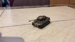 Trumpeter Tiger 1 Late Version with Great Wall toys RC tank chassis 1/72