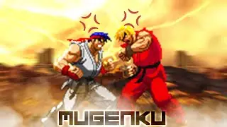 Violent Ryu vs Violent Ken. Street Fighter Mugen Multiverse