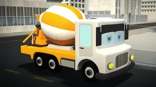 Concrete Truck Formation + More Vehicle Animated Videos for Kids