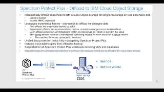 IBM Spectrum Protect Plus offload to IBM Cloud's Object Storage (COS) - Demo