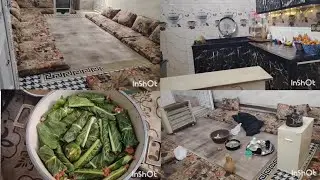 روتين يومي مع غسل المواعين #وطبخ احلا دولمه 🫰👌انتضروني بحلاه فيديوهات👌🫰