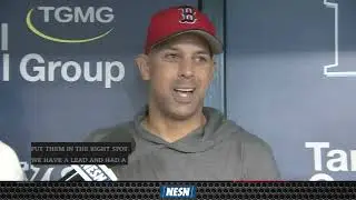 Alex Cora on Michael Chavis playing second vs. Rays