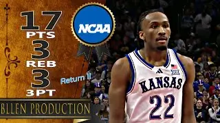 Darryn Peterson return - 17 Pts, 3 3PT Full Highlights｜Missouri Tigers vs Kansas Jayhawks｜2025.12.07