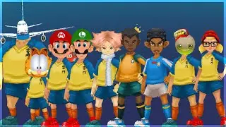 INAZUMA ELEVEN MULTIPLE MODS! (Garfield, Subway Surfers, Mario & Luigi, Aiden Froste, Airplane etc.)
