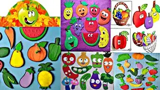 Preschool decoration ideas/Classroom decorate fruits and vegetables. #TLM #fruits #vegetables