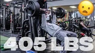  D1 LINEMAN ROAD TO 500LB BENCH | 405LBS INCLINE PR IN A COMMERCIAL GYM | CRAZY STRENGTH