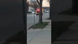Wisconsin D.N.R. Brush truck responding