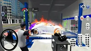 Car vs Train Crash 💥 Fully Destroyed Car | Repair & Purple Color Upgrade | Driving Class 3D