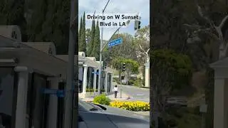 Driving on W Sunset Blvd in LA #driving #timelapse .#sunsetblvd  #losangeles