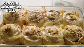 Classic Cinnamon Rolls with Cream Cheese Frosting | Soft & Gooey Bakery-Style