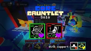 Solo CORE Gauntlet with Mettaton EX and Heats Flamesman | Roblox Undertale Adventures
