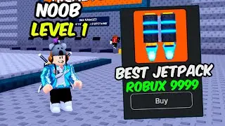 Начинаем заново как НОВИЧОК с секретным оружием в Roblox: +1 к скорости, реактивный ранец для поб...