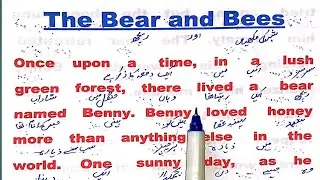 Learn English Through Stories || The Bear and Bees Story In English ||