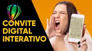 Convite digital Interativo no Corel Draw