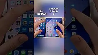iPhone 16 Pro Max vs Galaxy Z Fold 6 ⚡ Flat vs Folded!📱 #shorts