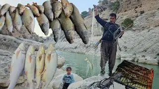 father and daughter's heroic journey into the world of fishing in the Zagros:secrets of nomadic life