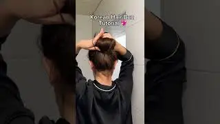 Korean Bun Hairstyle Tutorial 💖 #shorts #hairstyles #schoolhair #sa&ccedil;modelleri