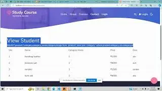 Inner join in PHP